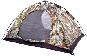 1-2 Person Camouflage Camping Tent, Waterproof & UV-Resistant, Lightweight Outdoor Shelter