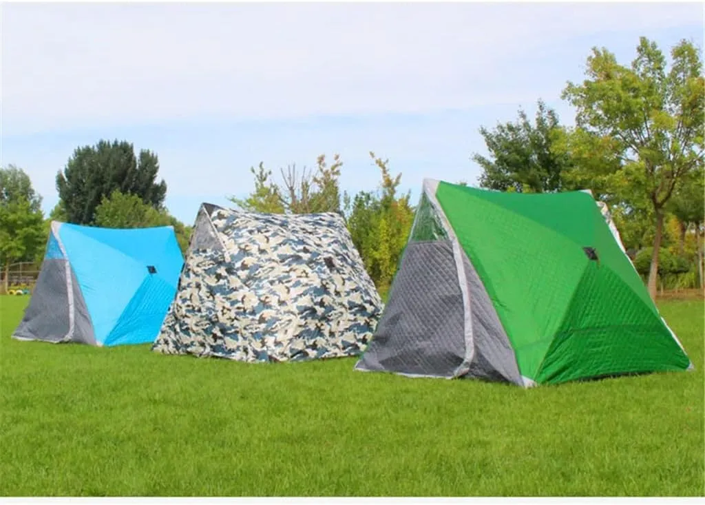 1-2 Winter Fishing Tent Winter Ice Fishing Tent Camping Tent Windproof and Rainproof Outdoor Winter Fishing Warm Tent (Color : D, Size : 200 * 180 * 150cm) (E 200 * 180 * 150cm)