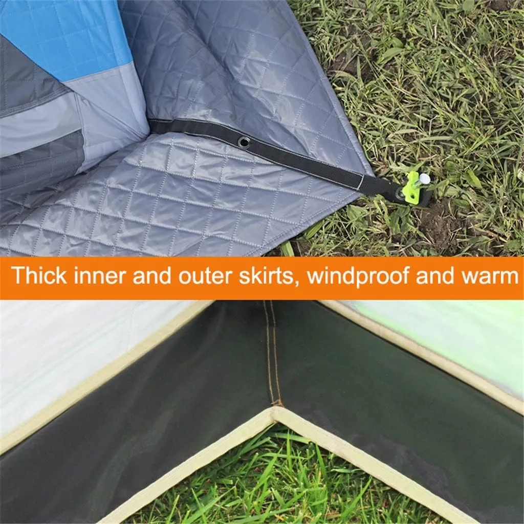 1-4 Winter Fishing Tent Winter Ice Fishing Tent Camping Tent Windproof and Rainproof Outdoor Winter Fishing Warm Tent (Color : D, Size : 220 * 220 * 200cm) (D 200 * 200 * 160cm)