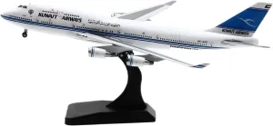 1 400 for Kuwait Airways Boeing B747-400(M) Airliner Aircraft Model Simulation Static Ornaments Miniatures Set