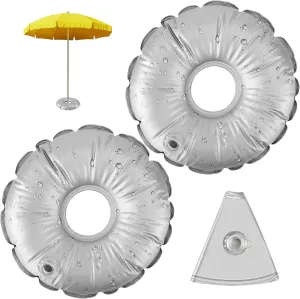 1 Pack 20.47in Water Bag for Feather Flag Base Collapsible Flagpole Base, Round Weight Bag for Feather Flag Pole Base