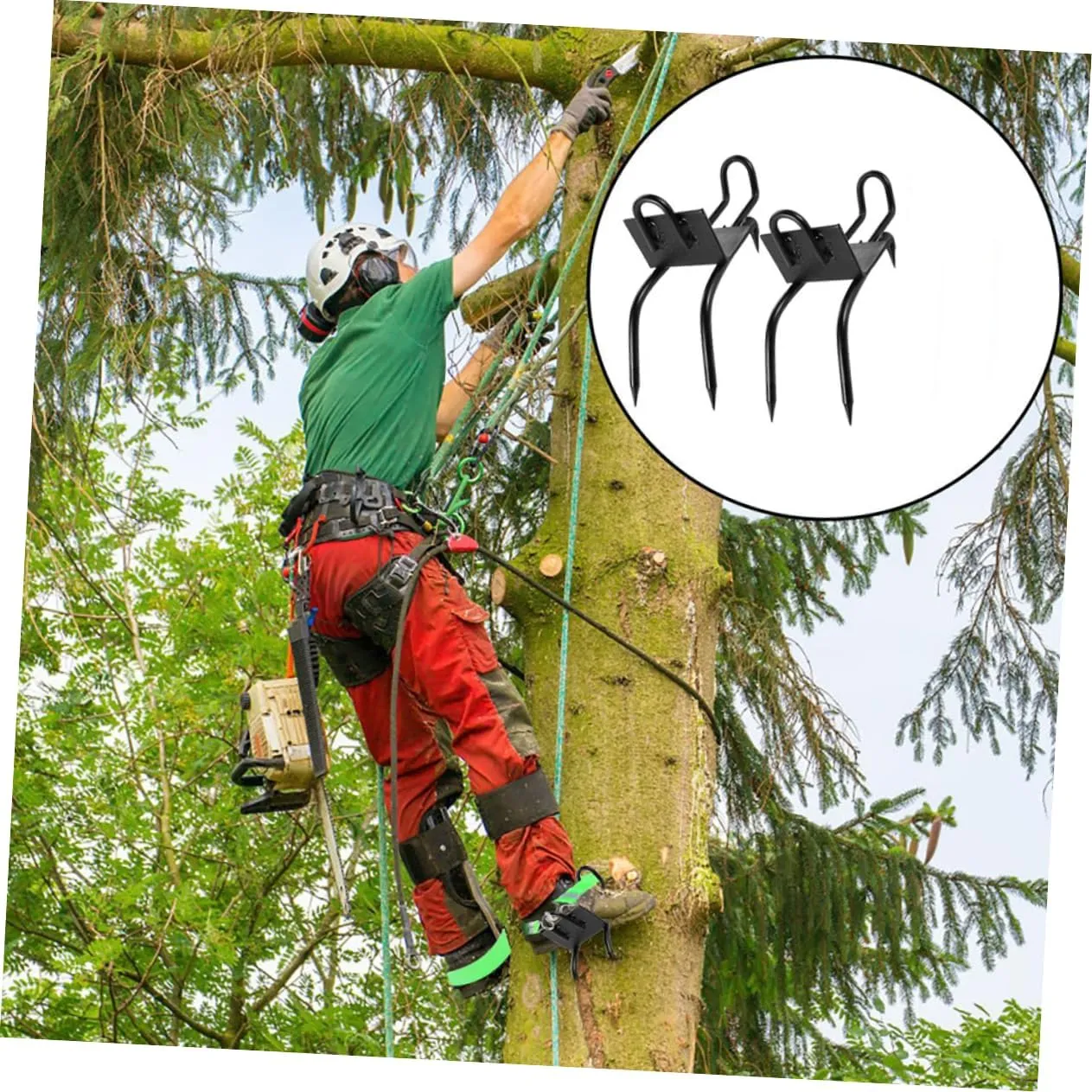 1 Pair Tree Climbing Tool Tree Climbing Shoe Mutitool Climbing Tree Tools Home Tools Safety Climbing
