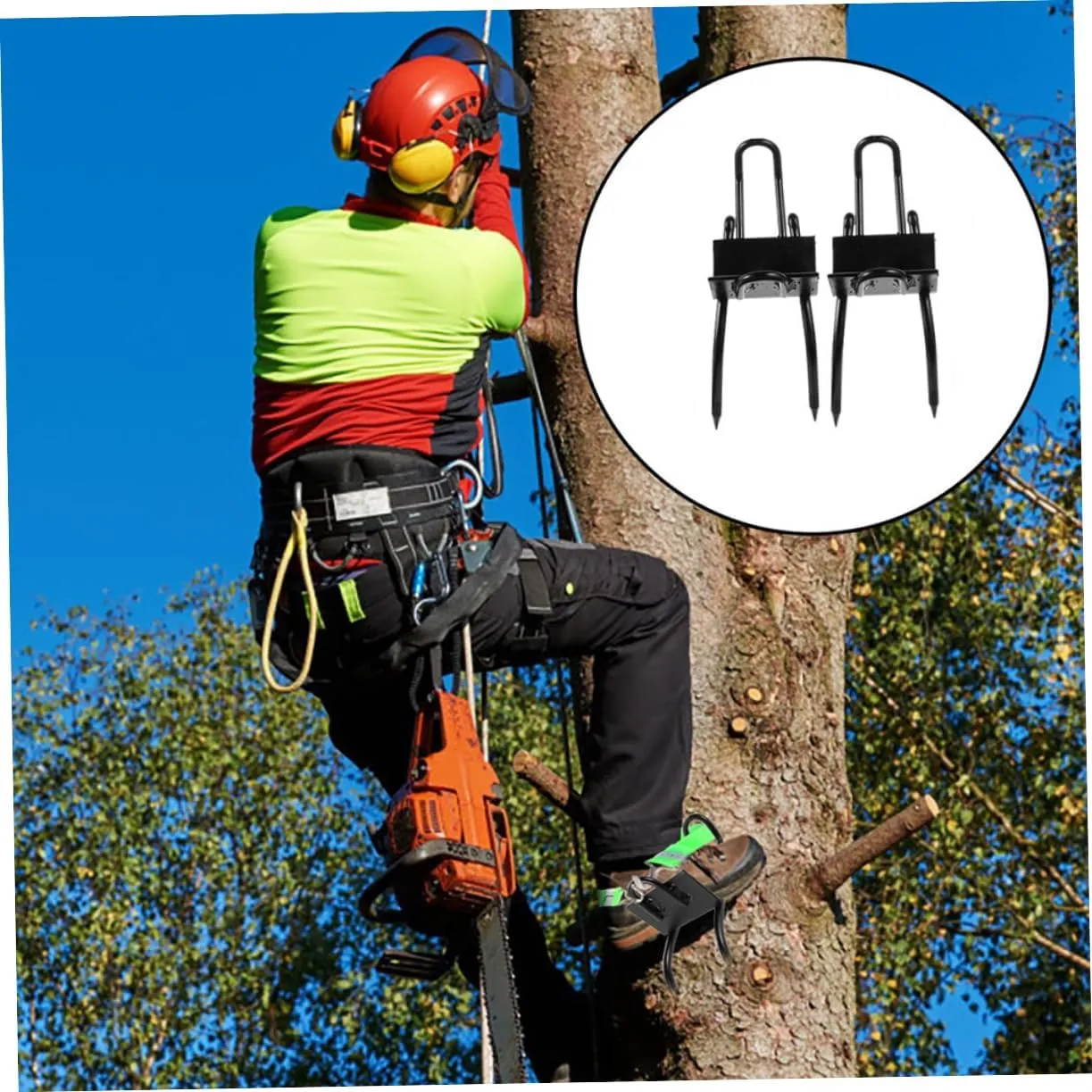 1 Pair Tree Climbing Tool Tree Climbing Shoe Mutitool Climbing Tree Tools Home Tools Safety Climbing