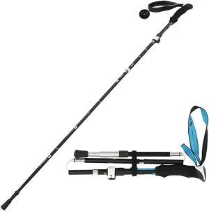 1-pc Pack Collapsible Trekking Poles – Lightweight, Shock-Absorbent, Hiking, Aluminum Walking & Running Sticks with EVA Handle Grip, Quick Locks,for H