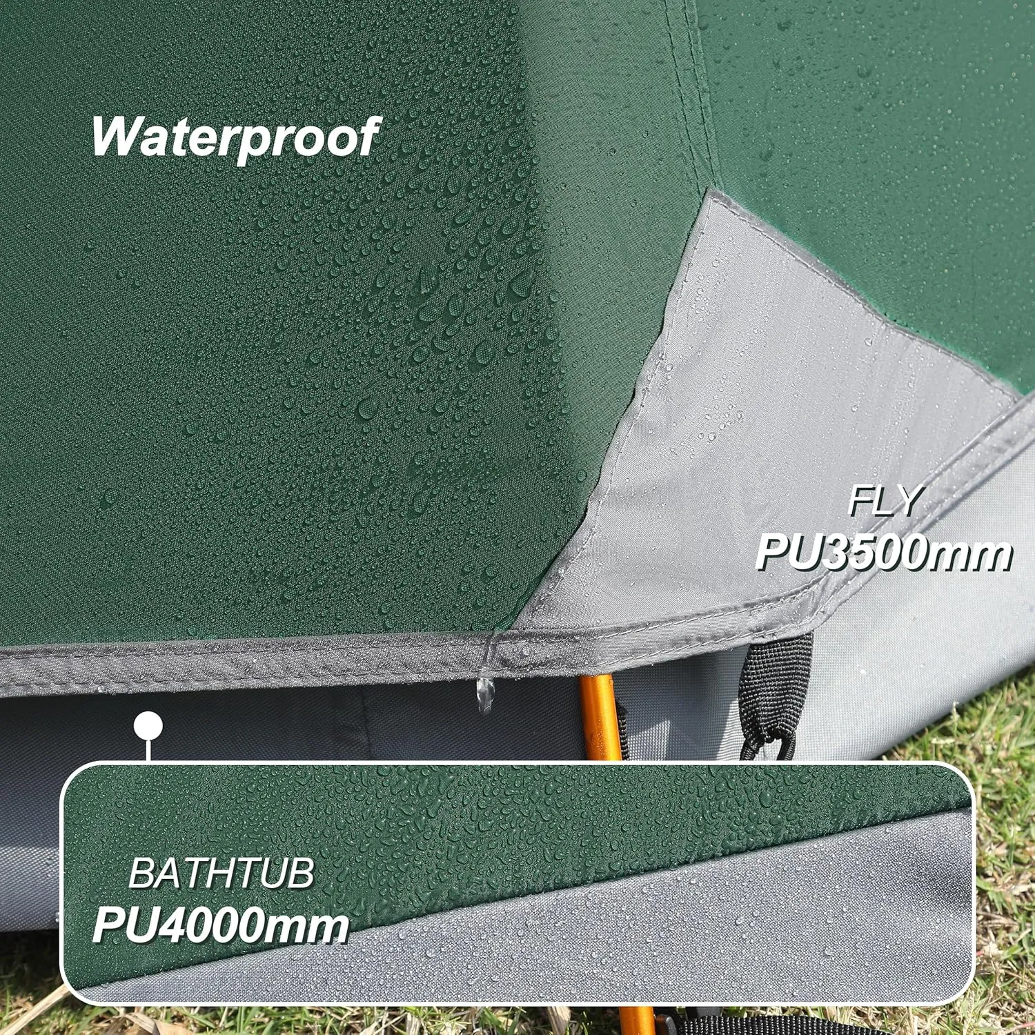 1 Person Tent for Camping Hiking Mountain Hunting Backpacking Tents 4 Season Resistance to Windproof Rainproof and Waterproof