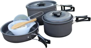 1 Set Outdoor Pot Stove Camping Kettle Mat Tent Accessories Camping Gadgets Multi-Function Tableware for Camping Portable Grill Camping Pan Camping Cookware Kit Pots Aluminum Alloy