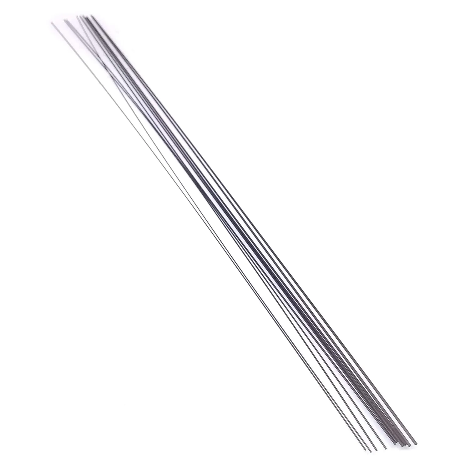 10pcs Diameter 0.5mm-1.0mm Long 333mm(13") Carbon Fiber Rods Pole Assortment Kit