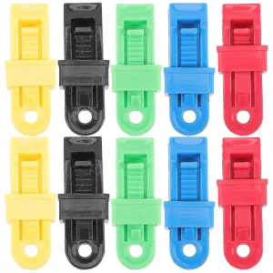 10pcs Multipurpose Tent Fixers Awning Clips Tent Fasteners Heavy Duty Tent Clip