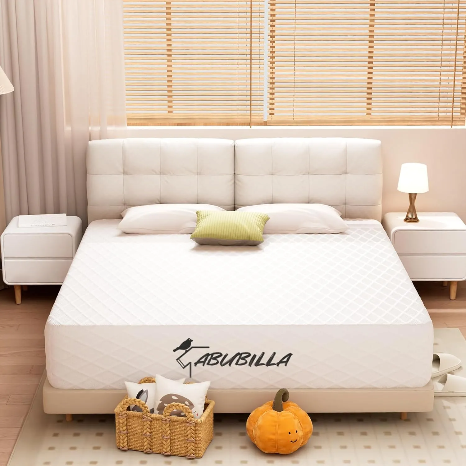 12 Inch Queen Size Mattress,Memory Foam Mattress for Guest Rooms to Improve Back Pain,Sponge with Cooling Gel Particles Inside,CertiPUR-US【New Version】