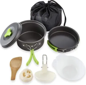 12 Piece Camping Cookware Set - Portable Mess Kit by Sirius Survival