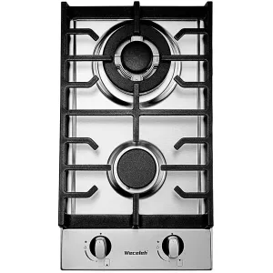 12" Gas Cooktop with Dual Size Power Burner
