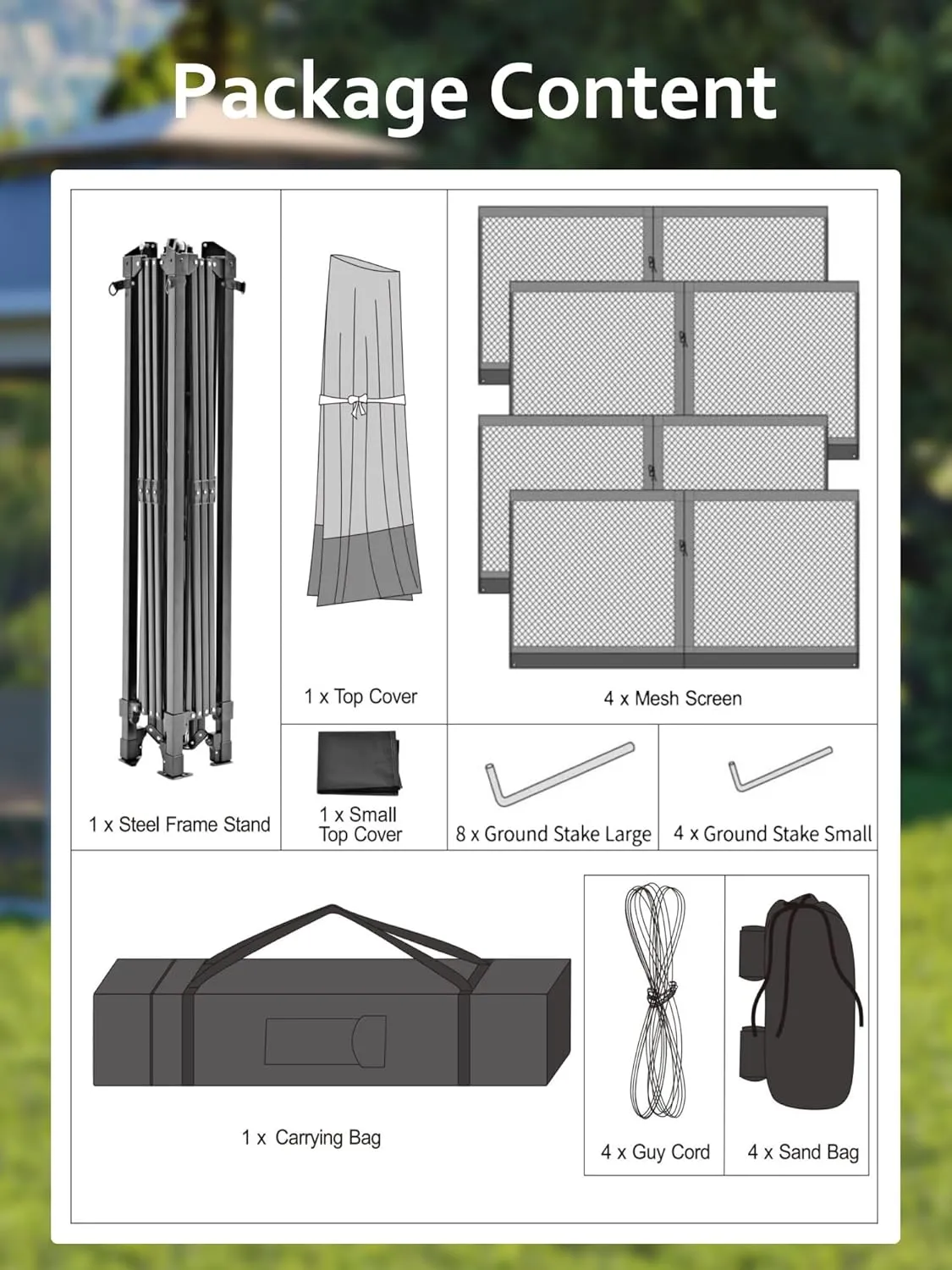 13x13FT Pop Up Gazebo,Canopy Tent with Mosquito Netting,Outdoor Patio Gazebo,Backyard Tent for Party,Wedding,Outdoor Dining(Dark Army Green Hemp Grey)