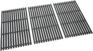 17 inch 3 Pack Cast Iron Cooking Grids & Grates for Charbroil 463242715, 463242716, 463276016, 466242715, 466242815, Lowes 606682, 639322 Gas Grill, Black