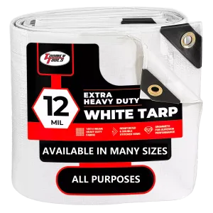 18 x 24 Heavy Duty Canopy Tarp - White