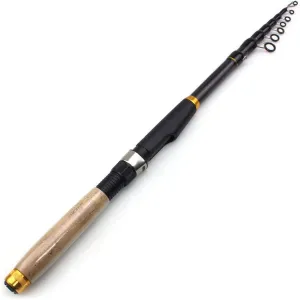 1.8m-3.0m Multifunction Spinning Rod Carbon Fishing Fish Pole Telescopic Travel Fishing Rod Ultrashort Fishing Tackle DaJiKan (Color : Light Yellow, Length : 1.8 m)