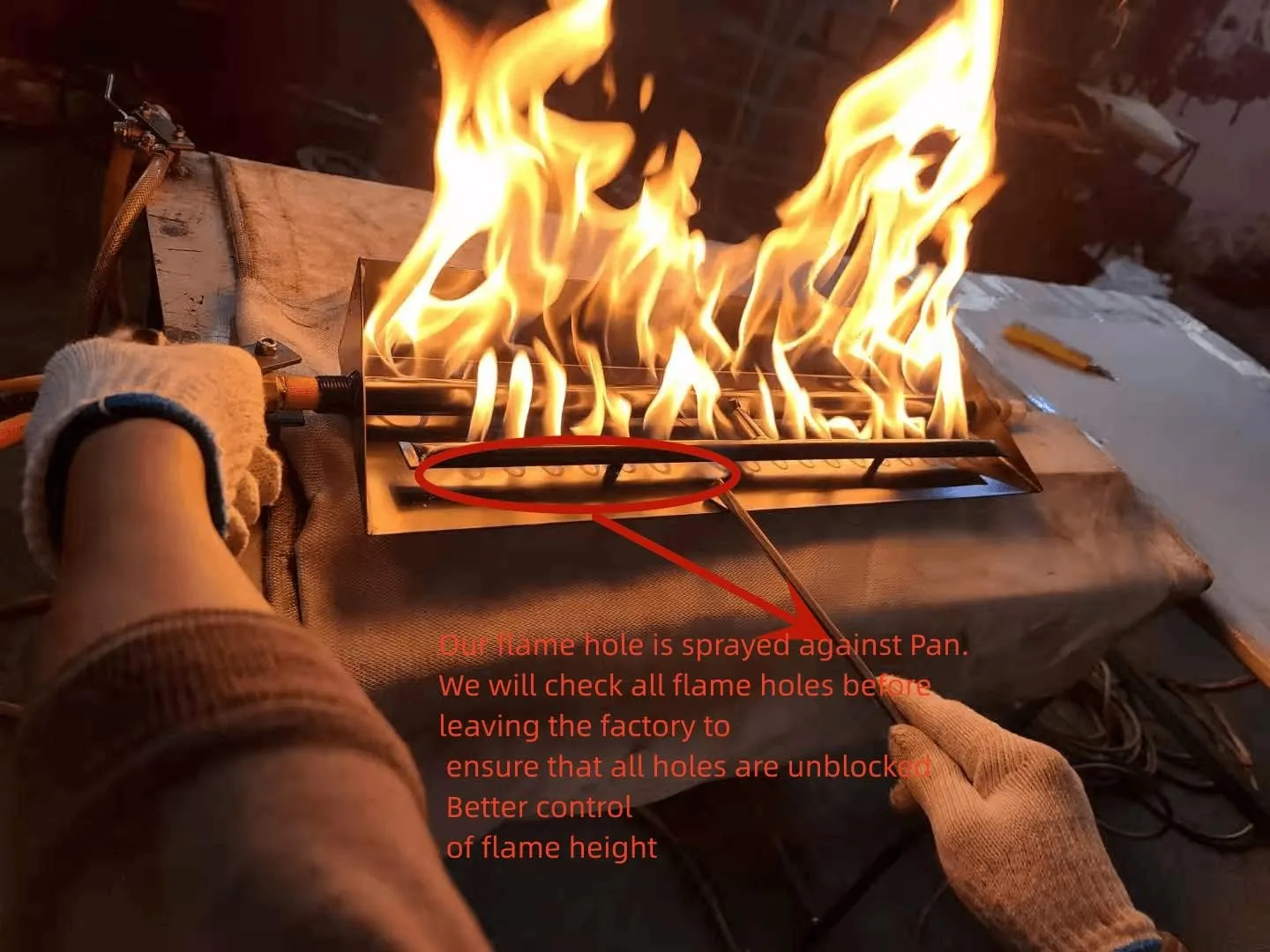 18"-24" Burner Pan for Gas Fireplace Gas Fireplace Burner Gas fire pits Gas Logs Propane Burner (28 Inch Two Pipe) Appearance Patent Applied