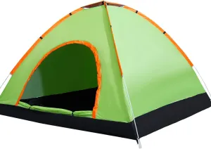 190T PU Pop Up Family Tent Instant Setup Ventilated Waterproof Tent Ultralight Portable Tent for Camping Hiking Mountaineering