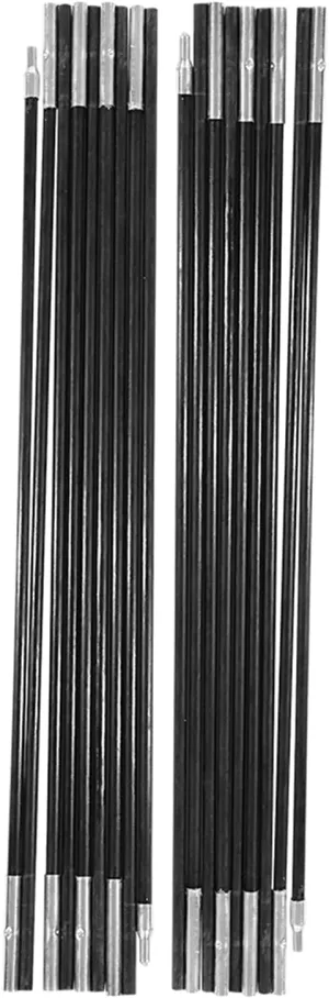 193 IN Fiberglass Tent Poles Replacement 2 PCS Strong Collapsible Tent Poles, Portable Tent Support Poles for Outdoor, 0.3 IN Inner Diameter Tent Support Rod for Camping