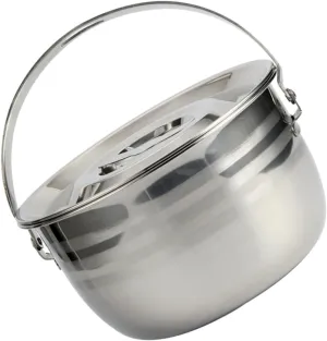 1pc High Capacity Stew Pot for Outdoor Cooking Nonstick Saucepan Handle for Camping Bbq and Household Use and Easy to Clean