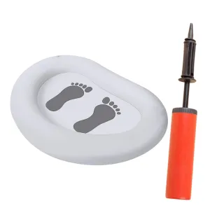 1set Inflatable Foot Bath for Pool Entry Spacious Foot Soaking Basin Massage Mat Easy Inflate Design for Grass Removal Spas and Pools