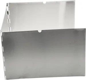 1set Outdoor Folding Wind Screen for Camping Stove Portable Stainless Steel Windscreen Gas Stove Groove Lightweight and for Hiking and Outdoor Cooking