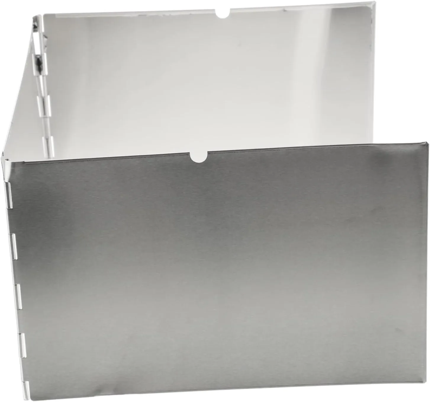1set Outdoor Folding Wind Screen for Camping Stove Portable Stainless Steel Windscreen Gas Stove Groove Lightweight and for Hiking and Outdoor Cooking