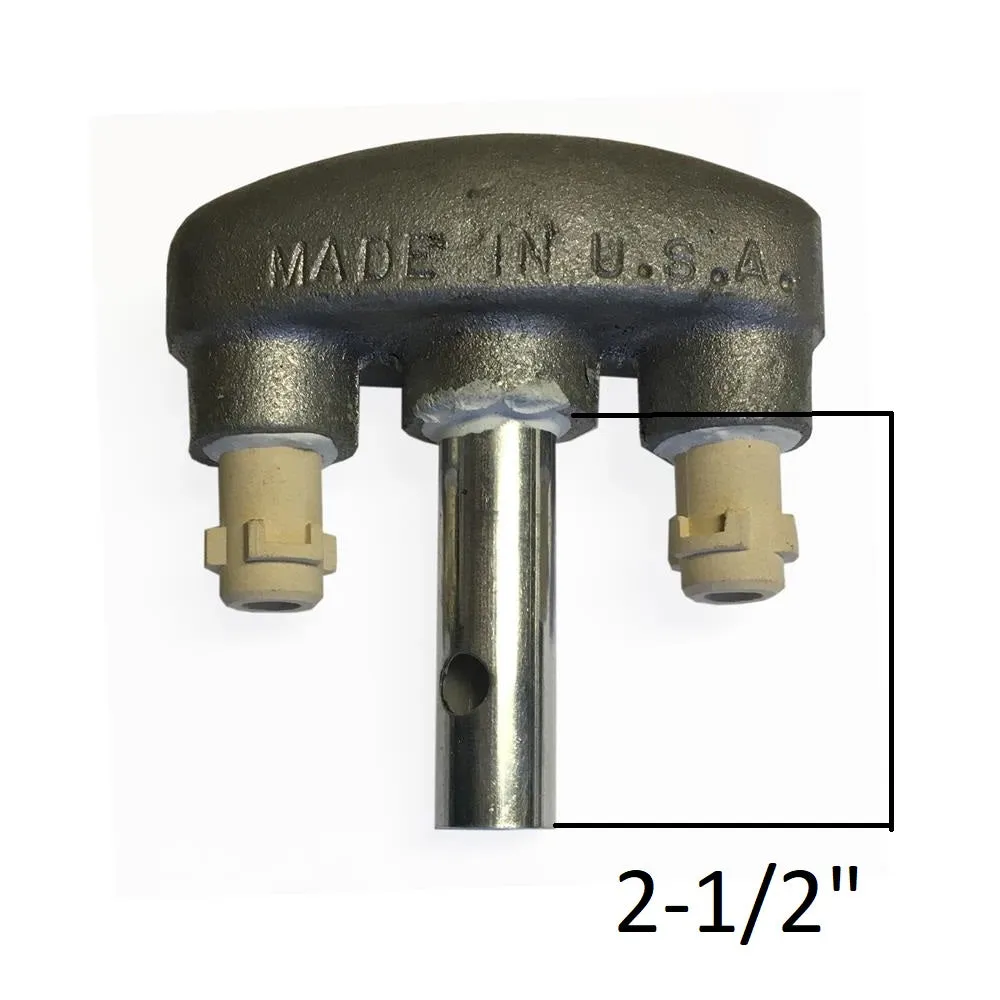 2-1/2" Dual Gas Mantle Burner
