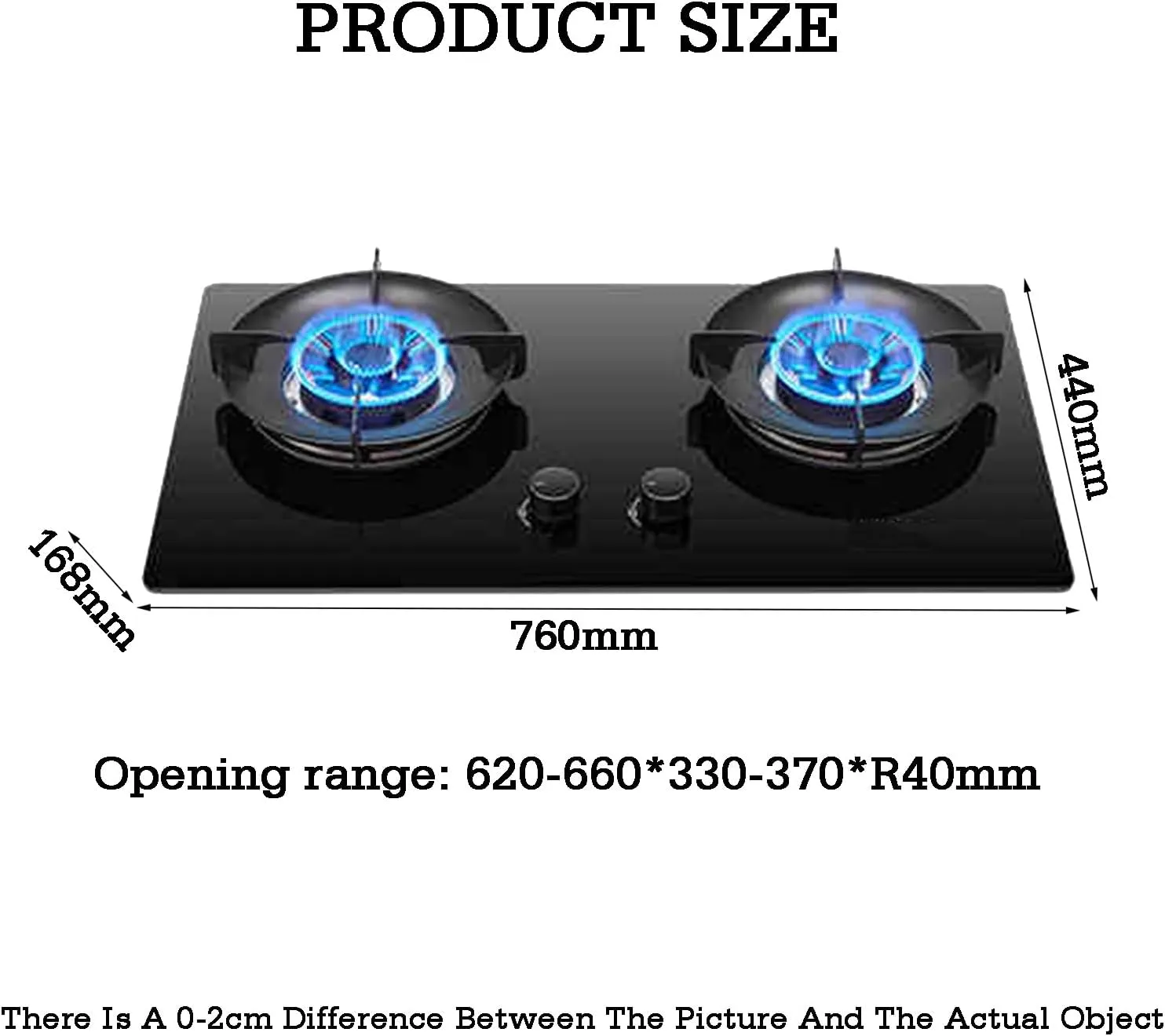 2 Burner LPG Camping Cooker,Gas Stove Portable Outdoor Camping,Built-in Dual-purpose Gas Hob,Flame Failure Protection(NG)