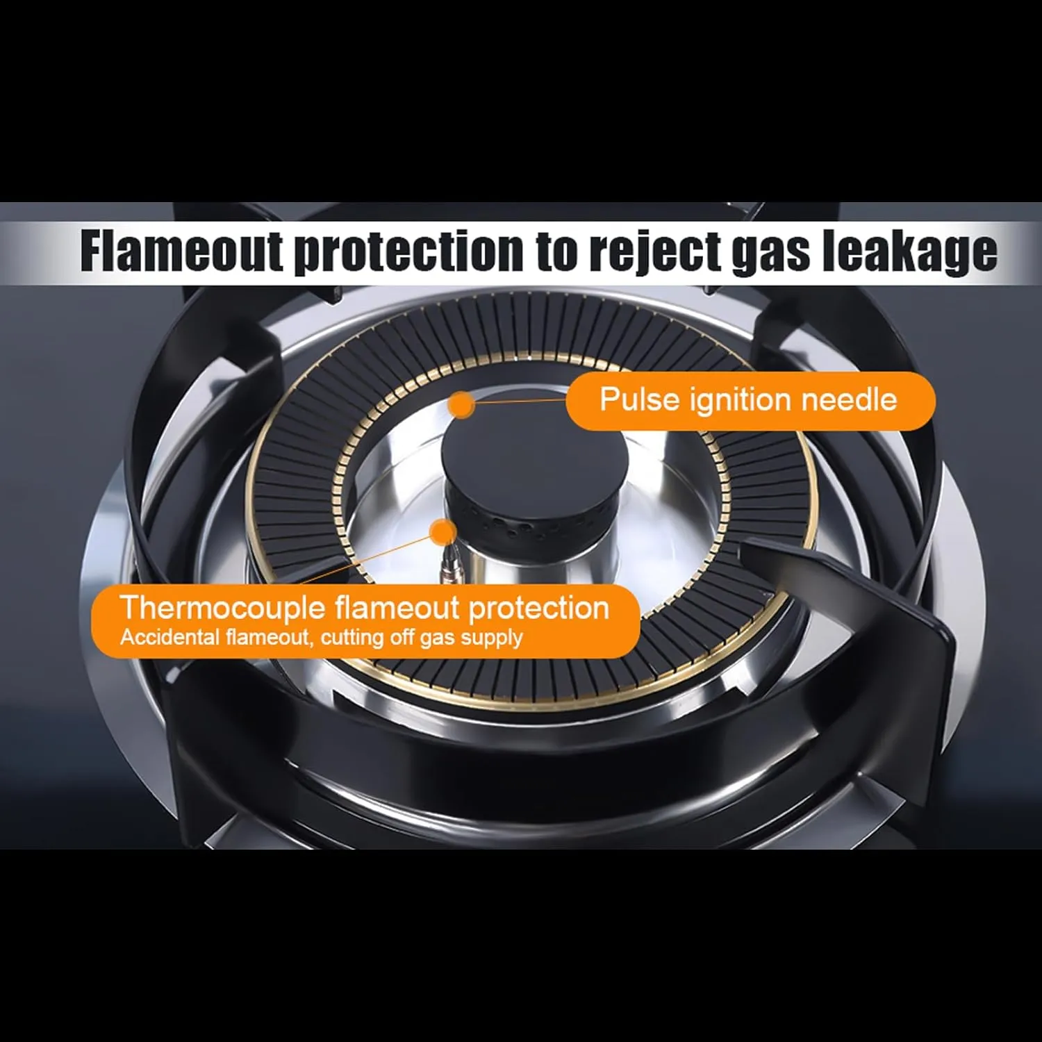2 Burner Natural Gas Cooktop, Gas Cooktop Stove Top, Tempered Glass Burners Stove, Built-In Gas Stove with Anti-Tempering Protection for Apartment, Indoor (Not Included Gas Pipe)
