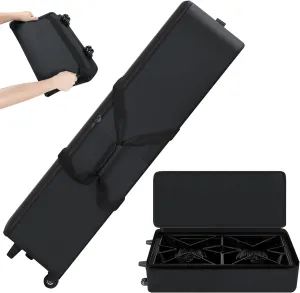 2 Burner Stove Carry Bag with Wheels Compatible with Camp Chef 2 Burner Stove, Burner Stove Rolling Bag Compatible with Camp Chef Stove, Carrying Storage Bag for 2 Burner Stove