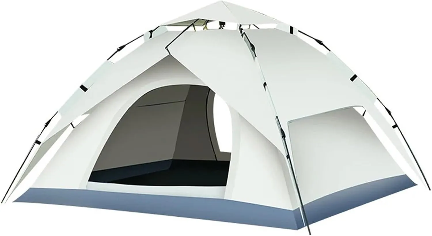 2 in 1 Dome Tent Pop Up Tents Compatible with Camping 3-4 Person Outdoor Automatic Setup Waterproof Family Tent Hiking Backpacking (for 3 4 Person)