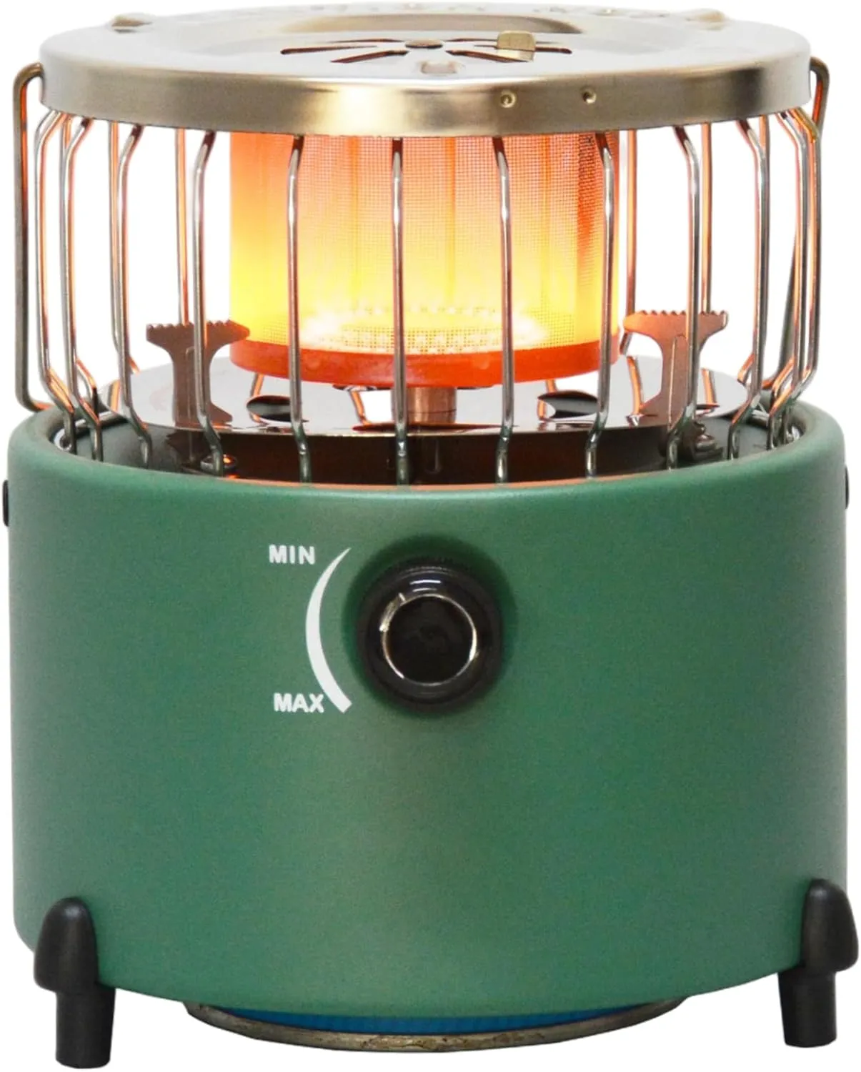2-in-1 Portable Propane Heater & Stove, Propane Heater with Handle, Adjsutable Vents and Removable Flames for Camping Fishing Hiking Hunting