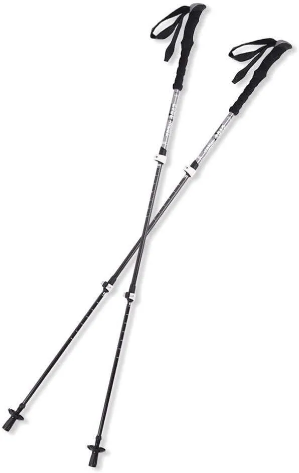 2-Pack Carbon Fiber Trekking Poles – Ultralight Adjustable Walking Sticks with Quick Lock & EVA Grips for Hiking & Backpacking