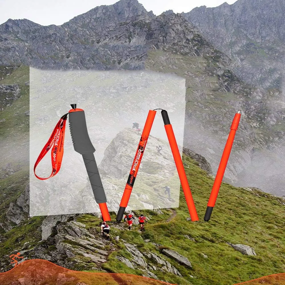 2 Pack Lightweight Trekking Poles- 99% Carbon Fiber Collapsible Hiking Poles/Folding Strong Walking Sticks - Professional Durable Walking Poles for Al (A 105)