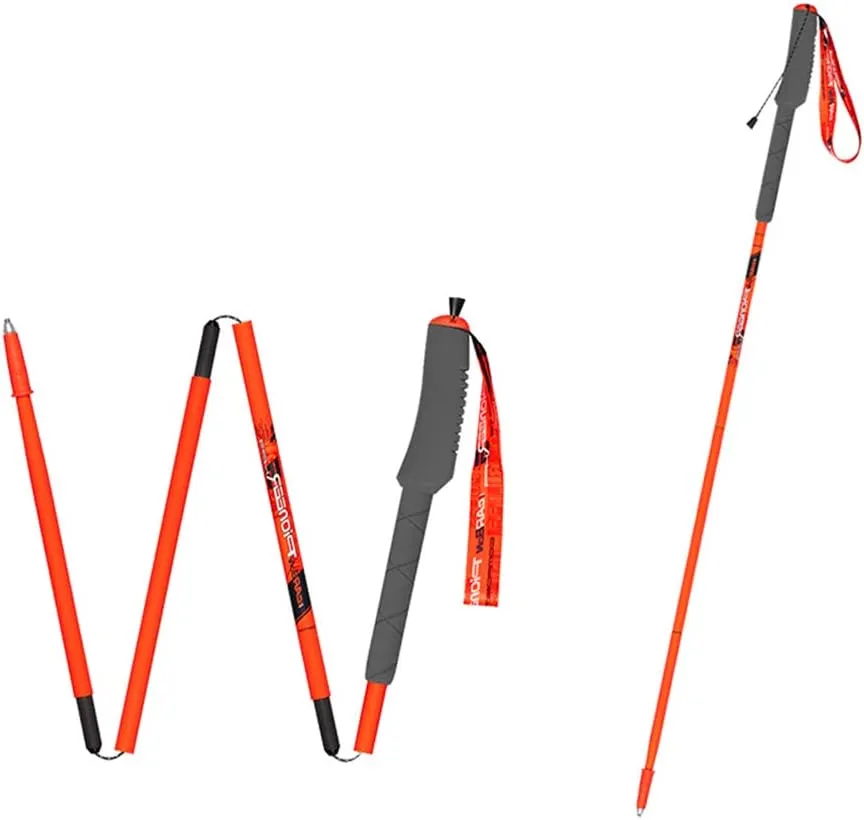 2 Pack Lightweight Trekking Poles- 99% Carbon Fiber Collapsible Hiking Poles/Folding Strong Walking Sticks - Professional Durable Walking Poles for All Terrain/for Men, Women (A)
