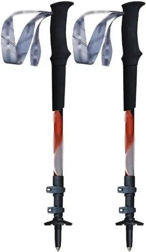 2-Pack Outdoor Nordic Walking Sticks, Ultra-Light Carbon Fiber Trekking Poles, Travel Gear for Men and Women, Hiking Poles for Rocky Terrain