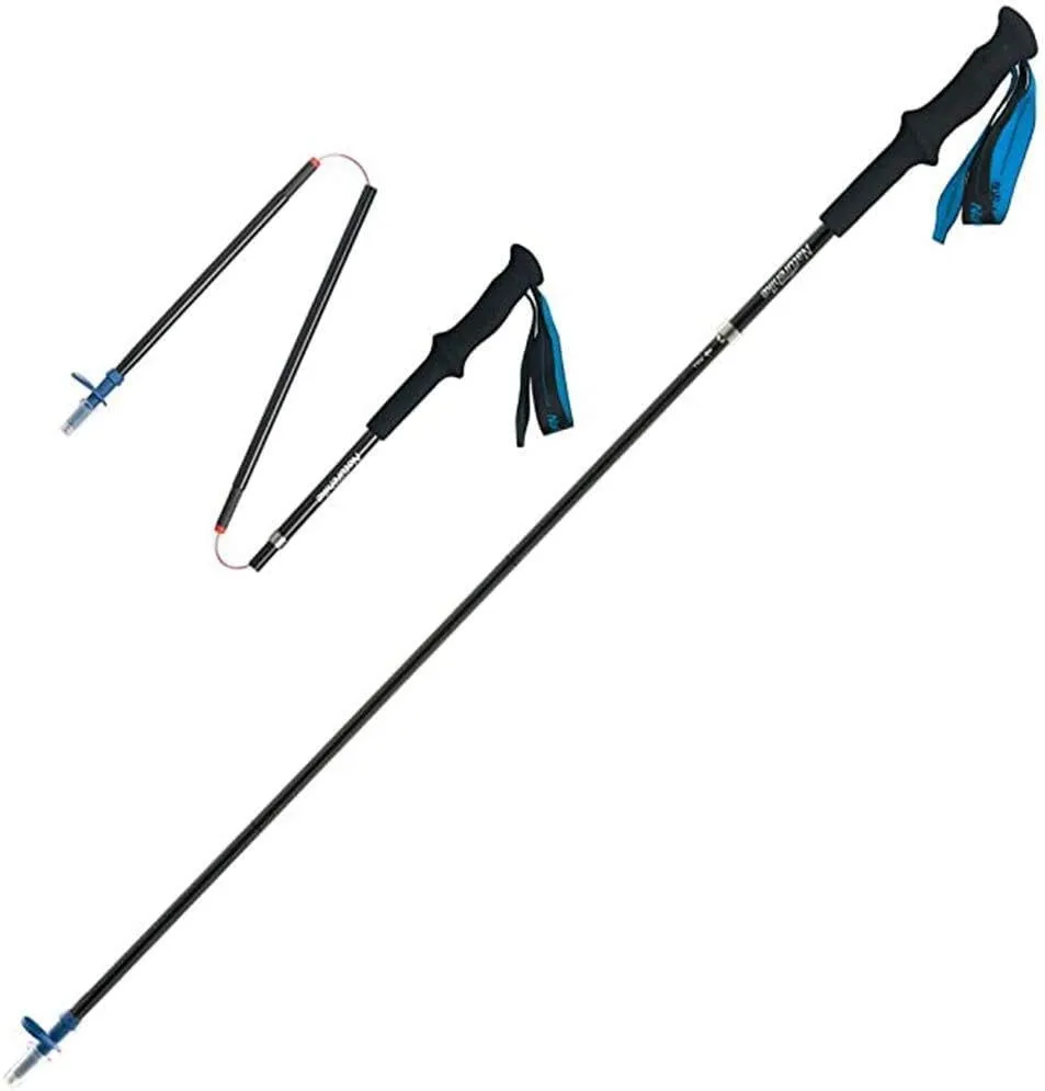 2-Pack Ultralight Carbon Fiber Collapsible Trekking Poles – Adjustable Quick Lock Hiking & Walking Sticks for Men & Women