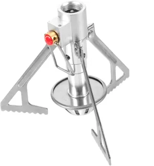 2 Pcs Leak-proof Stainless Steel Gas Cooker Propane Camping Stove Windscreen Compact Picnic Stove for Outdoor Cooking