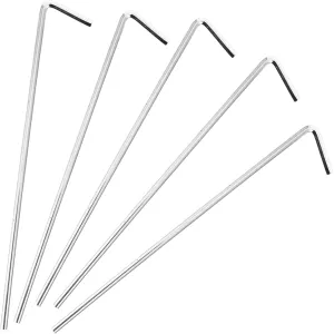 20 Pcs Steel Tent Stakes Ground Nails Camping Tent Pegs Screw Fracture Resistant Stakes