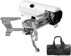 2025 Folding Card Stove, Outdoor Portable Gas Stove, 2600W Butane Gas Stove, with Storage Bag, for Camping, Indoor Outdoor Cooking Hiking and Picnic