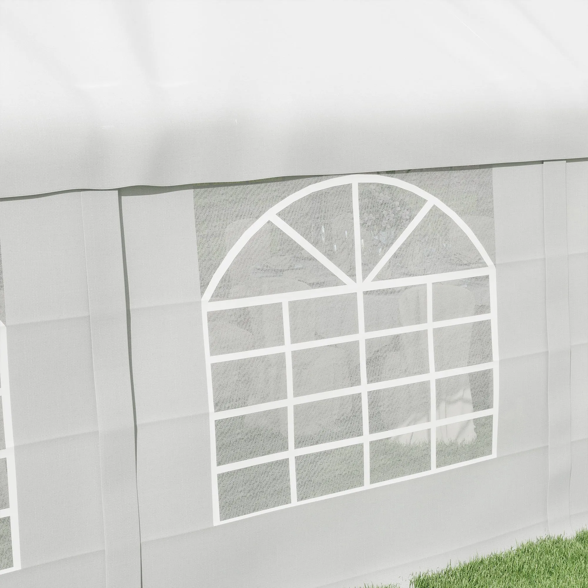 20'x33' Large Party Tent & Carport with Removable Sidewalls and Windows, Portable Garage Canopy Tent, Sun Shade Shelter, for Parties, Wedding, Outdoor Events, White