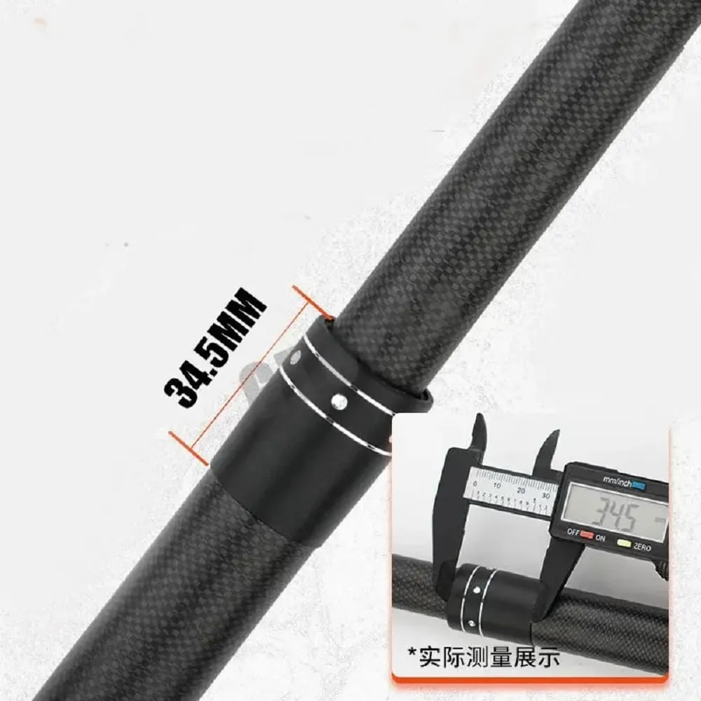 2.1M 2.4M Carbon Fishing Rod 30kg Above Superhard Long Distance Throwing Shot Rod Telescopic Sea Boat Fishing Rod