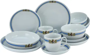 22903 Allround Series Love Bavaria, 10-Piece Crockery Set, Porcelain Crockery Set, Dishwasher and Microwave Safe, Made in Europe