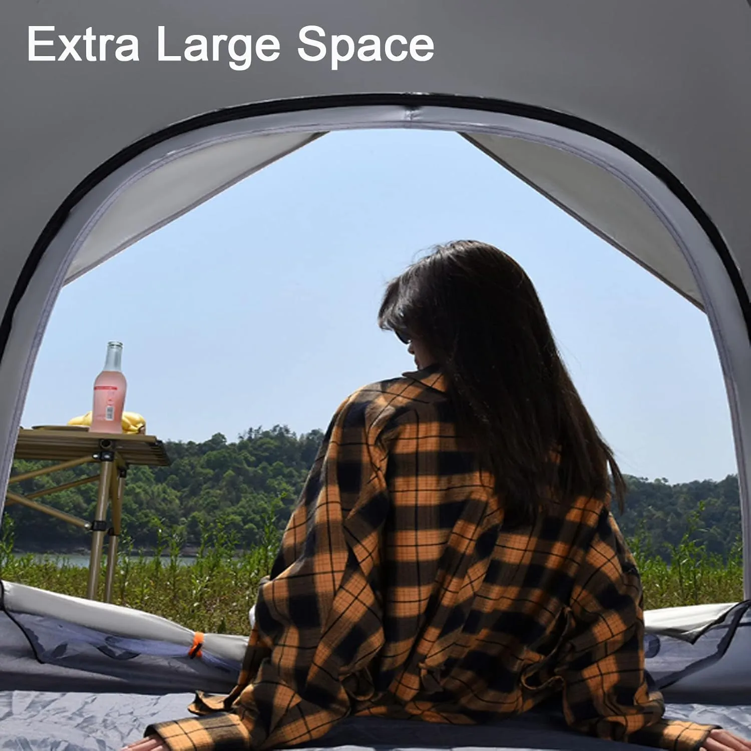 2/3/4 Person Dome Tents for Camping,Easy Setup,Automatic Pop Up Tent with Carry Bag,Waterproof Windproof Family Tents Portable,Backpacking Hiking Beach Outdoor with 2 Doors