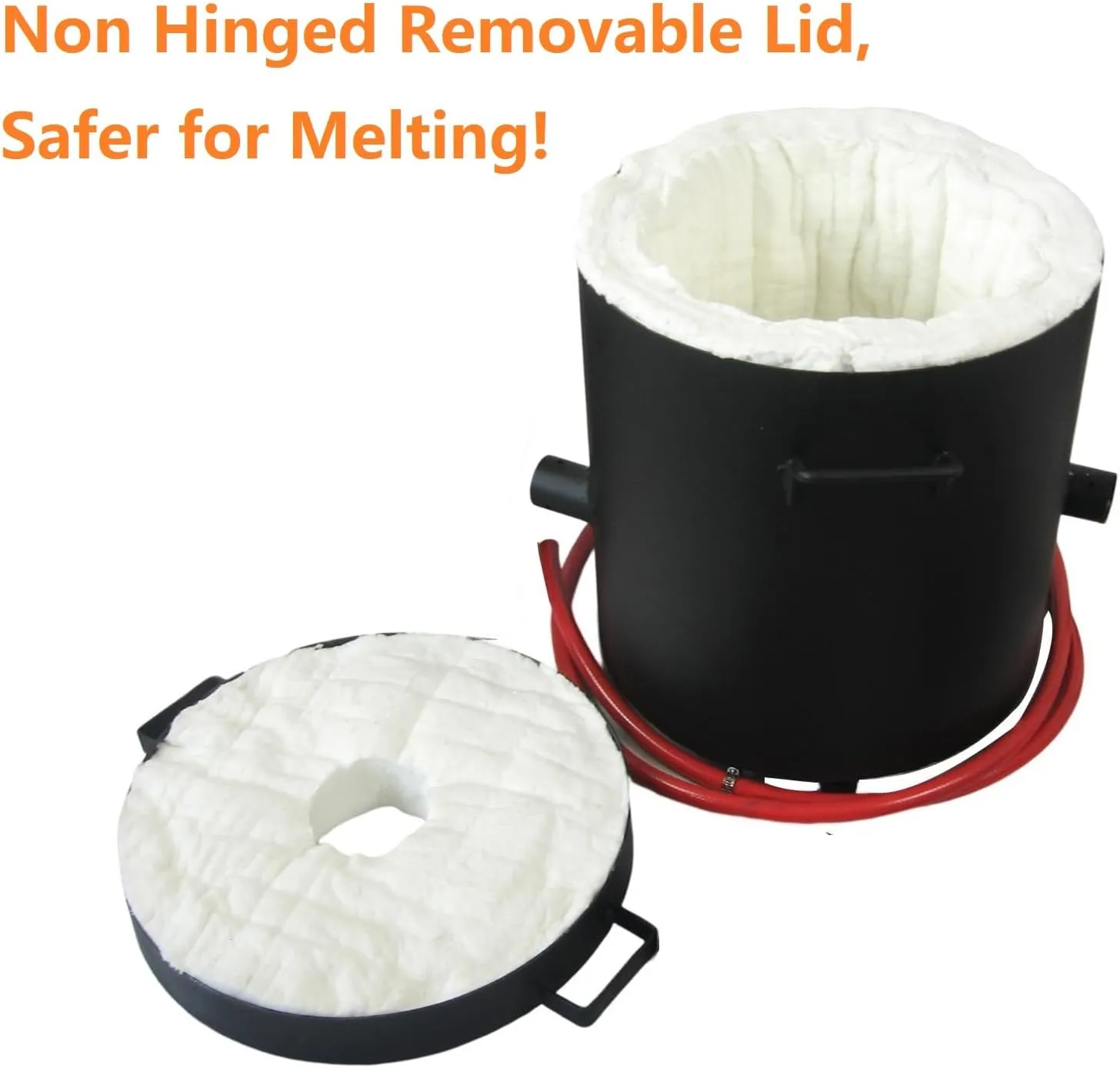 25KG(55LBs) Large Propane Smelting Furnace Kit with 25KG Crucible, Double Forge Burners and Dual Regulators, Foundry Furnace Home Casting Tools for Melting Metal Recycle Gold Copper Aluminum