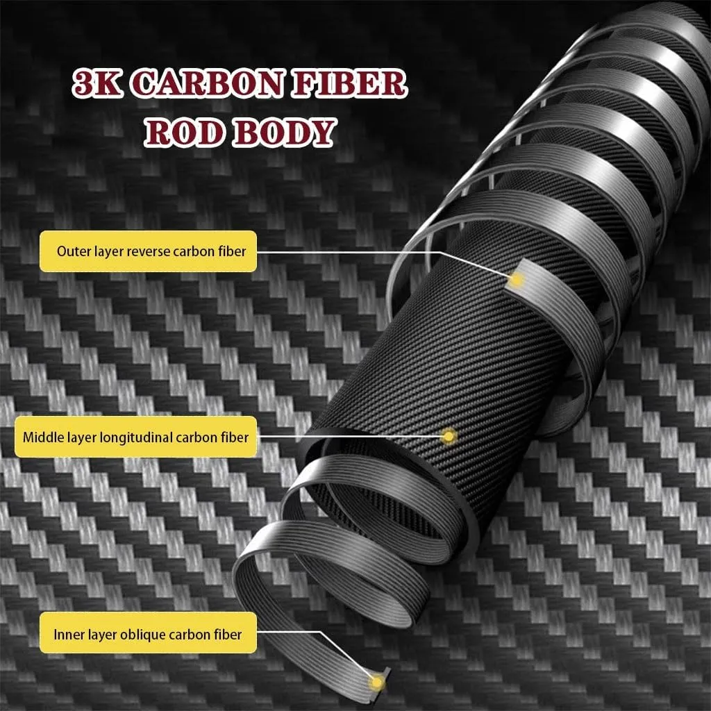 2pcs Carbon Fiber Outdoor Trekking Poles, Professional Retractable Portable Hiking Gear, with Quick Locking System, for Seniors