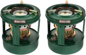 2Pcs Heater Portable Stove Portable Bbq Camping Stove Bbq Grill Mini Portable Heaters Kerosene Stove Kerosene Burning Stove Indoor Burner Stove