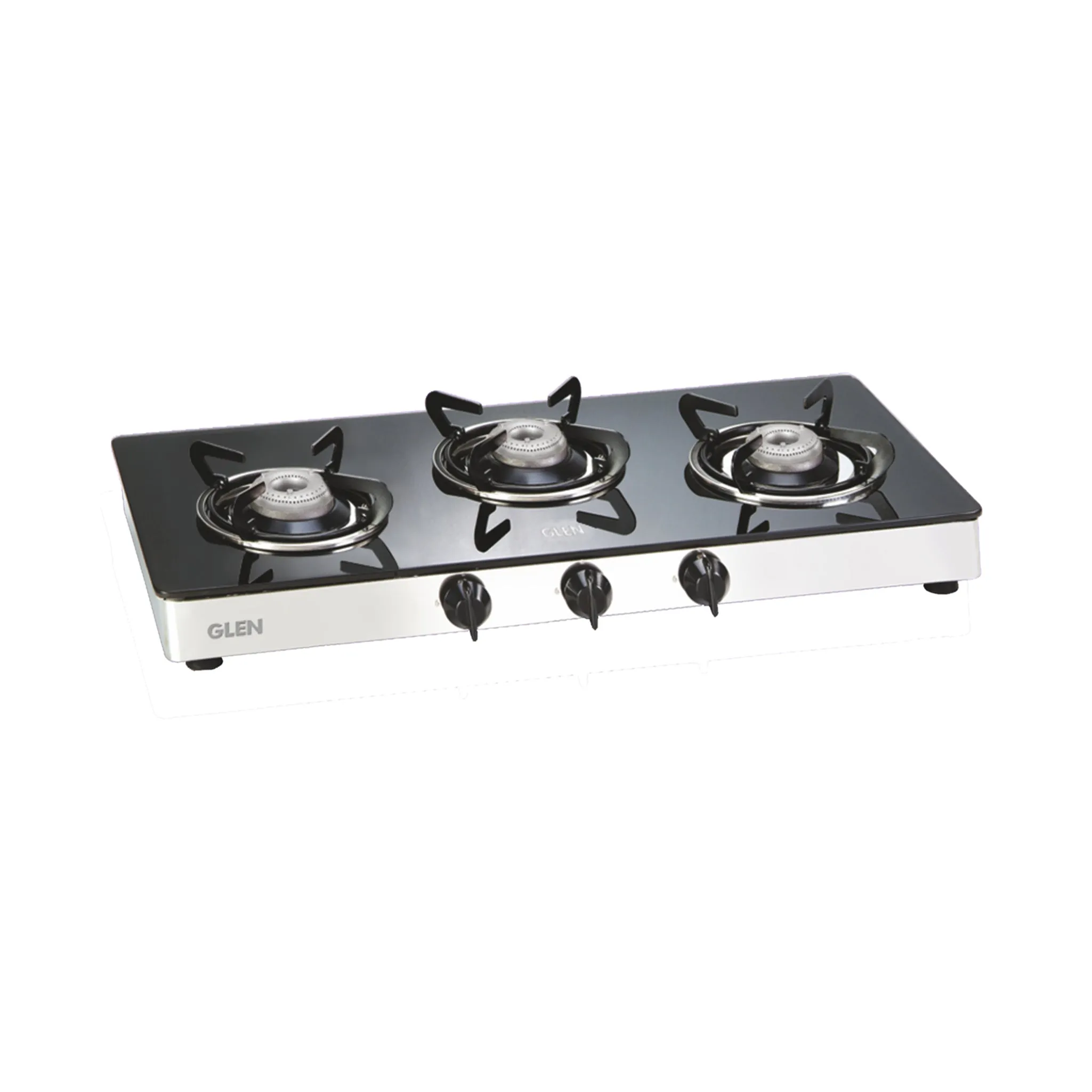 3 Burner  Glass Gas Stove with Aluminium Alloy Burner (1033 GT AL)