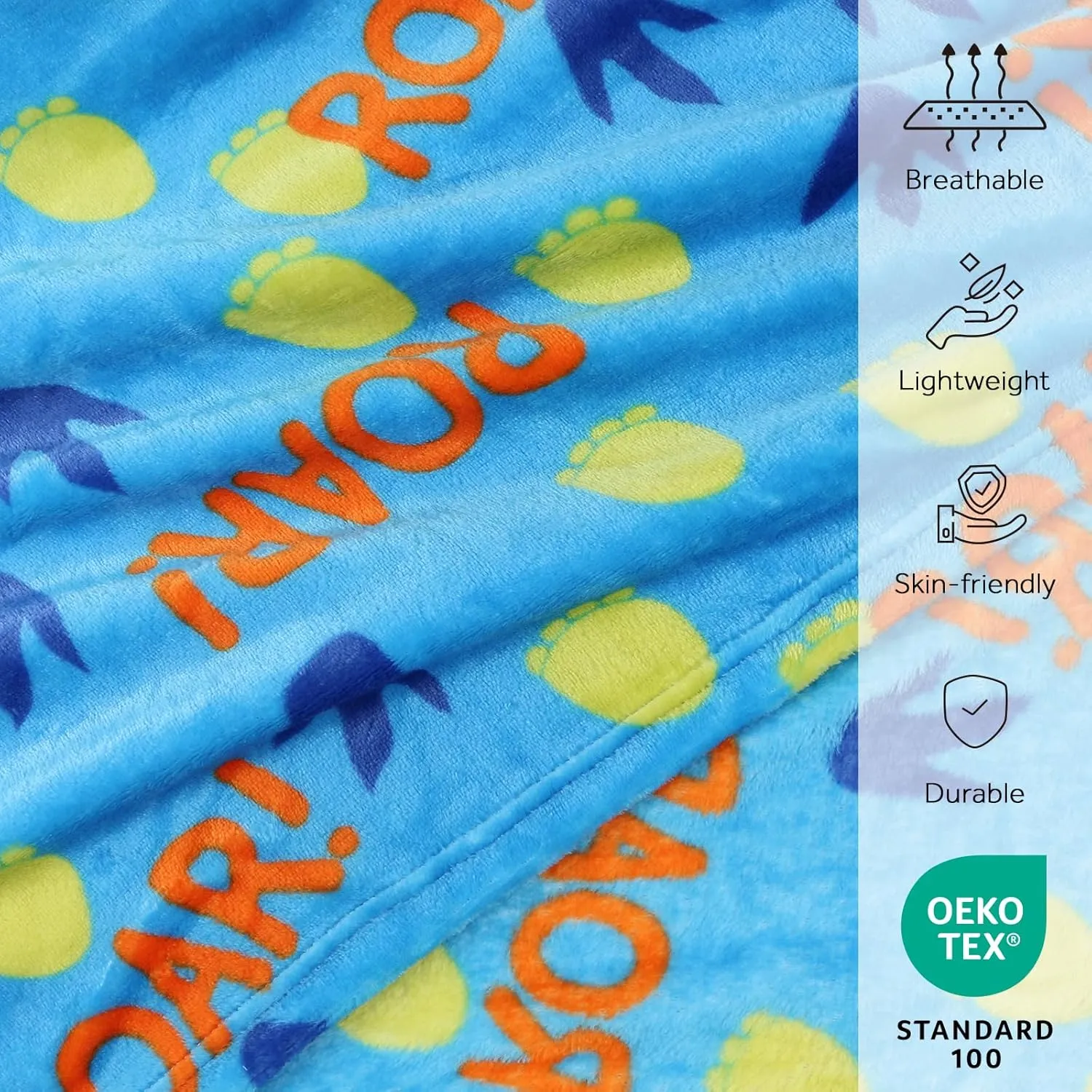 3 in 1 Travel Pillow and Blanket Set for Kids - 40x60in Plush with Hand Warmer, Pillow Blanket Perfect for Boys Birthday Christmas Party Favors and Travel Essential (Dinosaur)