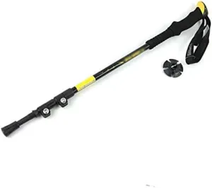 3-Section Straight Shank with External Locking Trekking Pole,2 Pack with Antishock and Quick Lock System,Telescopic,Collapsible